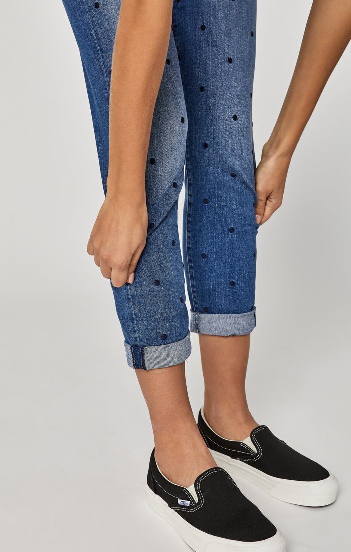 ADA BOYFRIEND IN DOT INDIGO STRETCH - Mavi Jeans