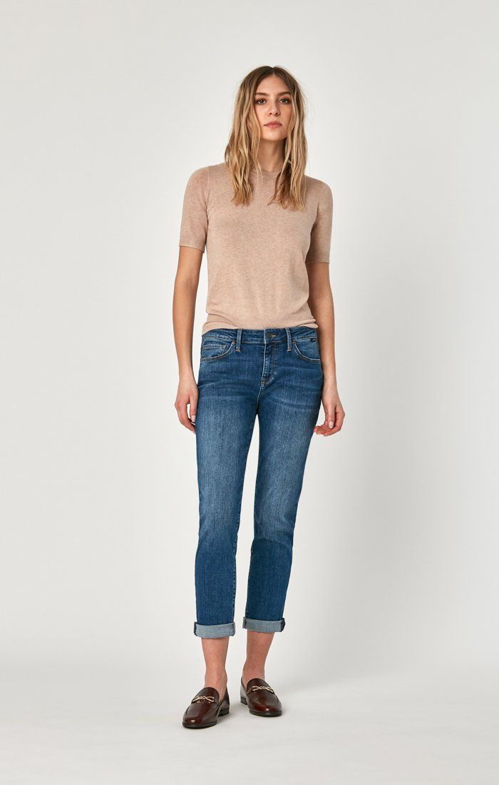 ADA BOYFRIEND IN BRUSHED CASHMERE - Mavi Jeans